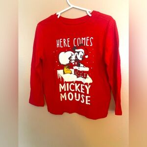 Mickey Mouse Santa kids Shirt S 4t